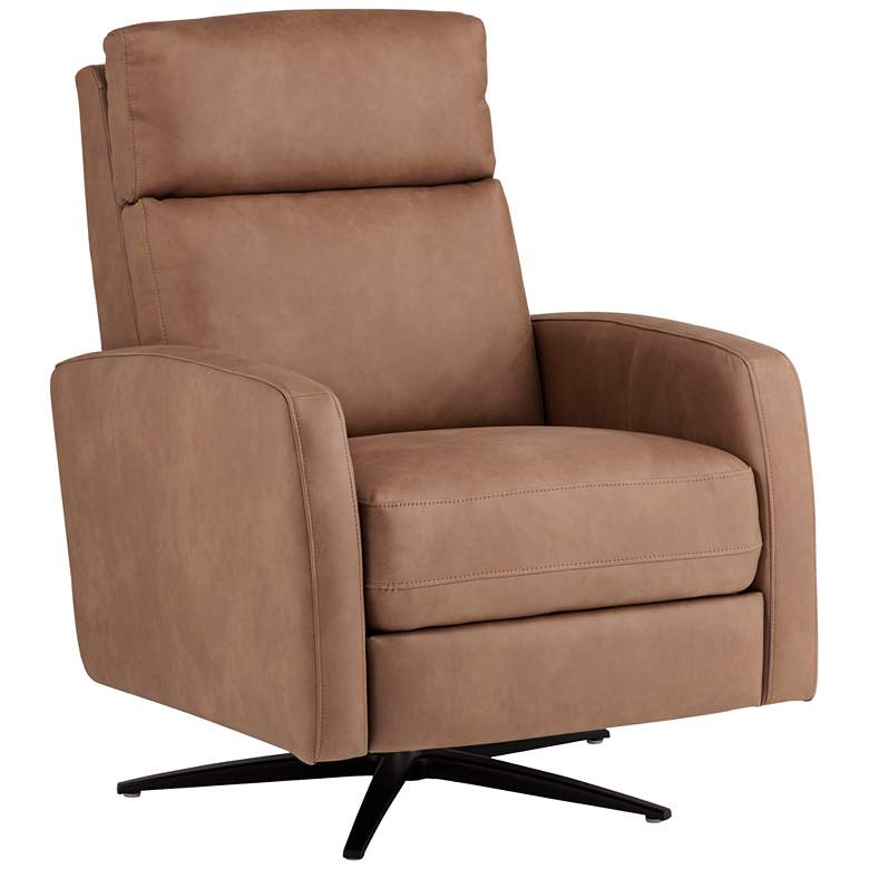 Image 2 Conan Teramo Saddle Faux Leather Pedestal Recliner