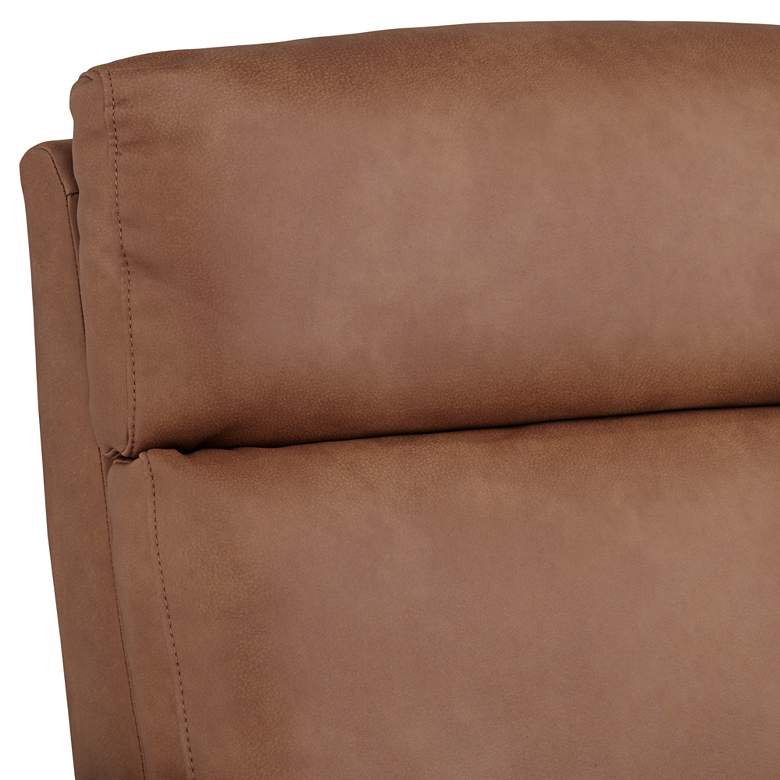 Image 4 Conan Teramo Saddle Faux Leather Pedestal Recliner more views