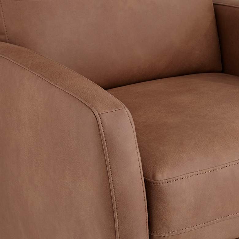 Image 5 Conan Teramo Saddle Faux Leather Pedestal Recliner more views