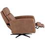 Conan Teramo Saddle Faux Leather Pedestal Recliner
