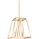 Conant 23" Wide Gilded Satin Brass 4-Light Chandelier