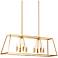 Conant 48" Wide Satin Brass Kitchen Island Light Chandelier