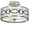 Concave Giclee Glow 14" Wide Ceiling Light