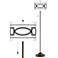 Concave Giclee Glow Bronze Club Floor Lamp