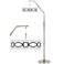 Concave Giclee Shade Arc Floor Lamp