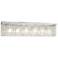 Concentus 33" Wide Chrome and Crystal Bath Light
