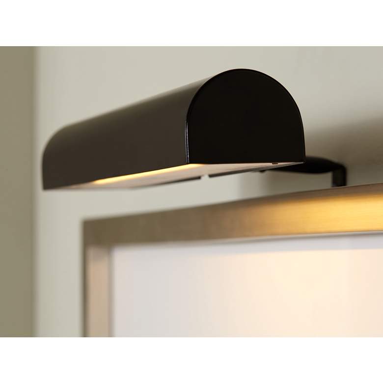 Concept 11 1/2&quot; Wide Black Cordless-Remote LED Picture Light