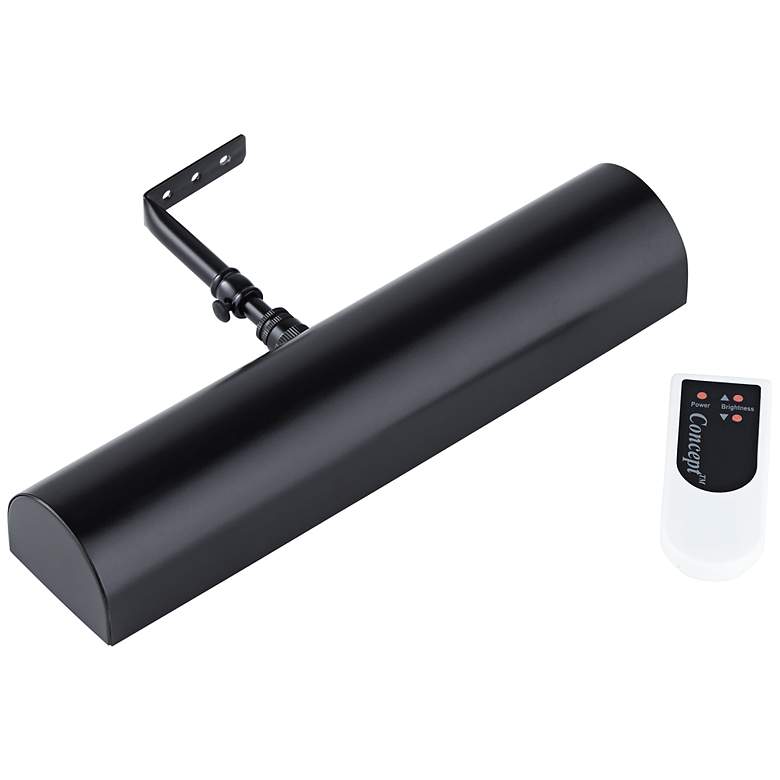 Image 5 Concept 11 1/2" Wide Black Cordless-Remote LED Picture Light more views