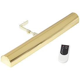 Image4 of Concept Polished Brass 18" Wide Battery LED Picture Light more views