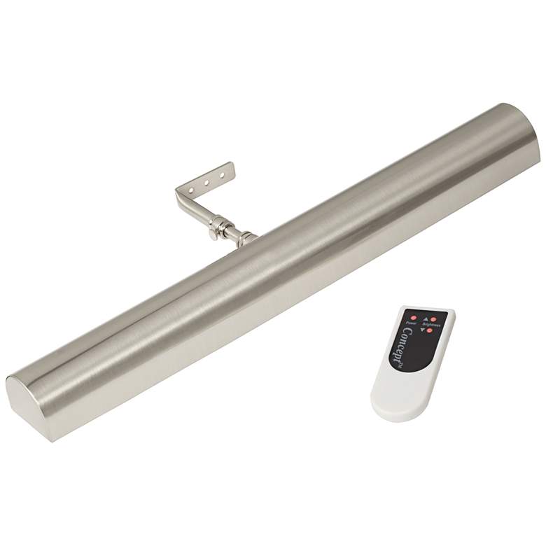 Image 3 Concept Satin Nickel 18" Wide Battery LED Picture Light more views
