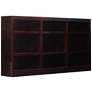 Concepts in Wood 36" High Cherry Wood 9-Shelf Bookcase