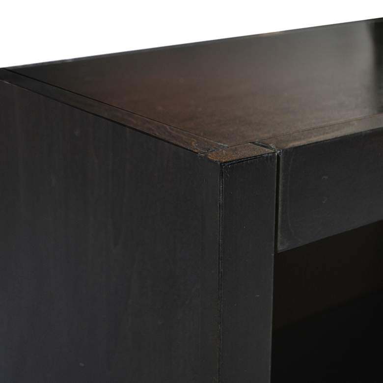 Image 2 Concepts in Wood 36" High Espresso Wood 9-Shelf Bookcase more views