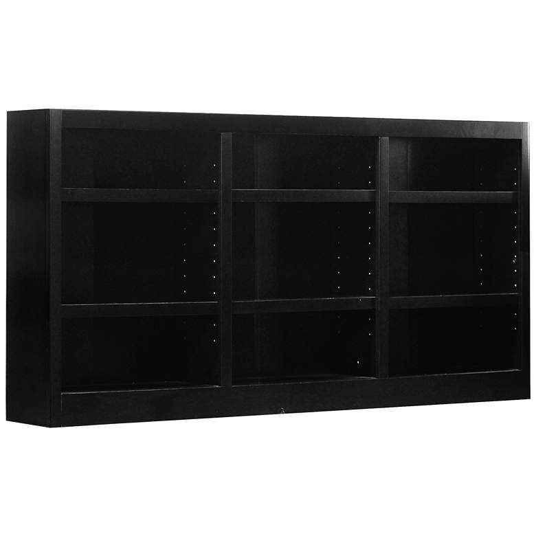 Image 3 Concepts in Wood 36 inch High Espresso Wood 9-Shelf Bookcase more views