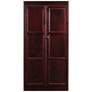 Concepts in Wood 60" High Cherry Wood 4-Shelf Storage Cabinet