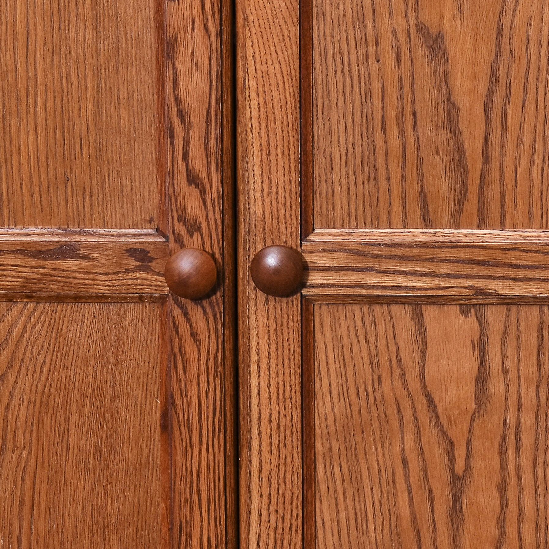 Image 3 Concepts In Wood 60" High Dry Oak Finish 4-Shelf Storage Cabinet more views