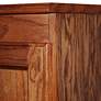 Concepts In Wood 60" High Dry Oak Wood 4-Shelf Storage Cabinet