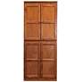 Concepts in Wood 72" High Dry Oak Wood 5-Shelf Storage Cabinet