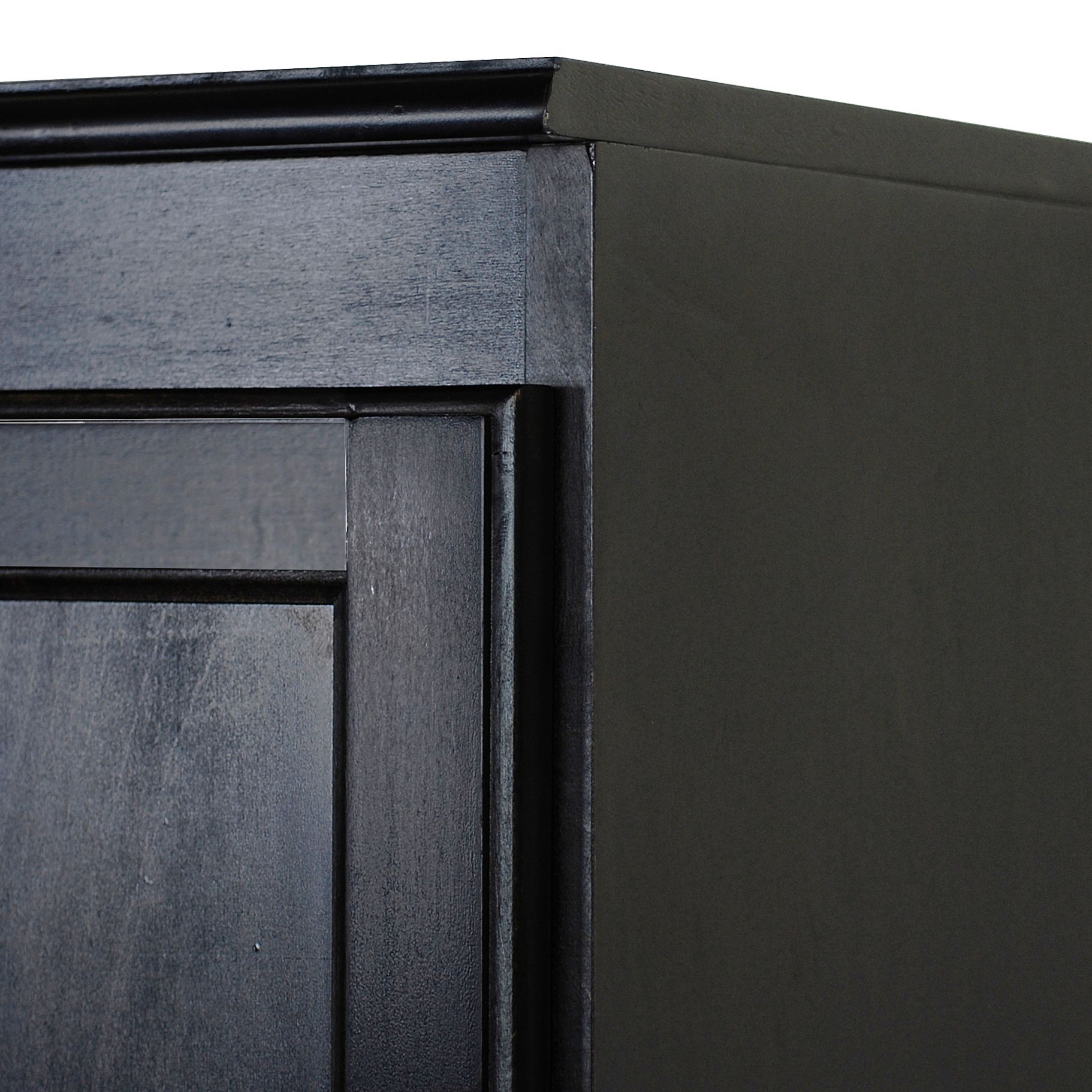 Tall black wood 2024 storage cabinet