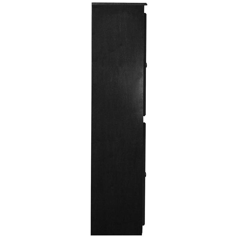 Image 5 Concepts in Wood 72" High Espresso Wood 5-Shelf Storage Cabinet more views