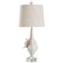 Conch 34" High White Sand Coastal Table Lamp