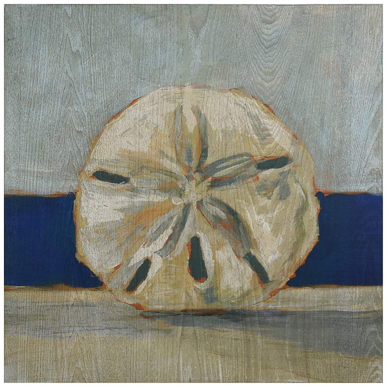 Image 2 Conch by the Sea 24" Square Giclee Printed Wood Wall Art