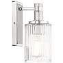 5_Concord 1-Light Bathroom Vanity Light in Silver and Polished Nickel more views