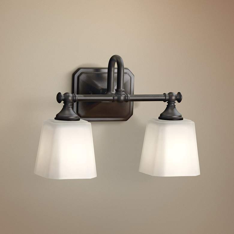 Image 1 Concord 10 1/4 inch High Oil-Rubbed Bronze 2-Light Wall Sconce