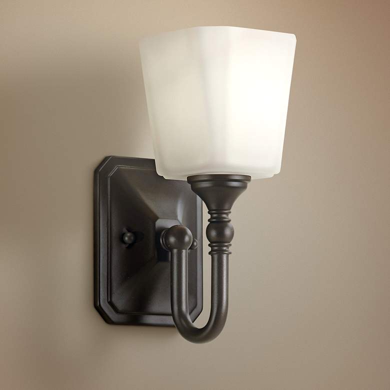 Image 1 Concord 10 1/4 inch High Oil-Rubbed Bronze Wall Sconce