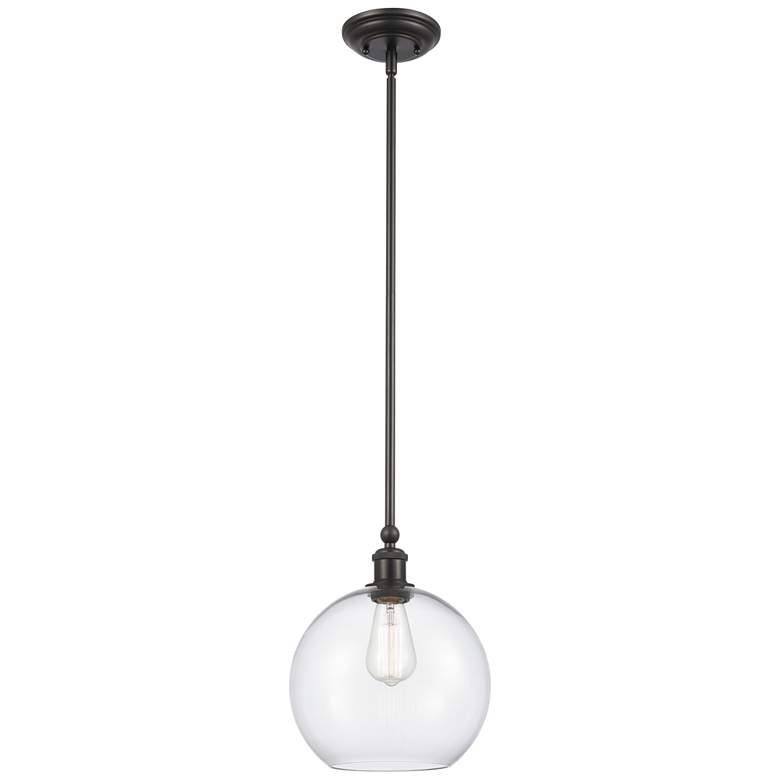 Image 1 Concord 10" Matte Black Mini Pendant w/ Clear Shade