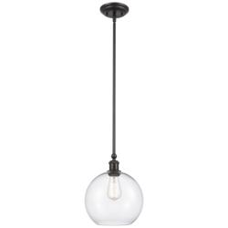 Concord 10" Matte Black Mini Pendant w/ Clear Shade