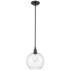 Concord 10" Matte Black Mini Pendant w/ Clear Shade