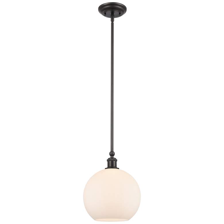 Image 1 Concord 10" Matte Black Mini Pendant w/ Matte White Shade