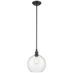 Concord 10" Matte Black Mini Pendant w/ Seedy Shade