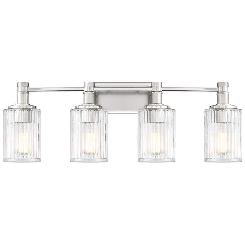 Image 1 Concord 30 3/4" Wide Polished Nickel 4-Light Bath Light
