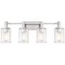 1_Concord 30 3/4" Wide Polished Nickel 4-Light Bath Light