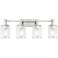 Concord 30 3/4" Wide Polished Nickel 4-Light Bath Light