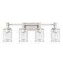 2_Concord 30 3/4" Wide Polished Nickel 4-Light Bath Light more views