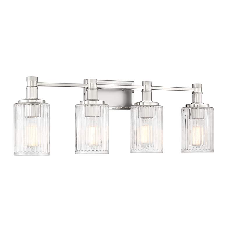 Image 3 Concord 30 3/4" Wide Polished Nickel 4-Light Bath Light more views