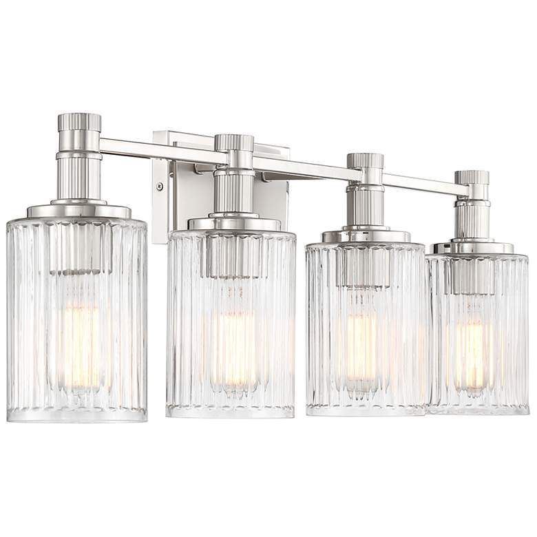 Image 4 Concord 30 3/4" Wide Polished Nickel 4-Light Bath Light more views