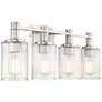 4_Concord 30 3/4" Wide Polished Nickel 4-Light Bath Light more views