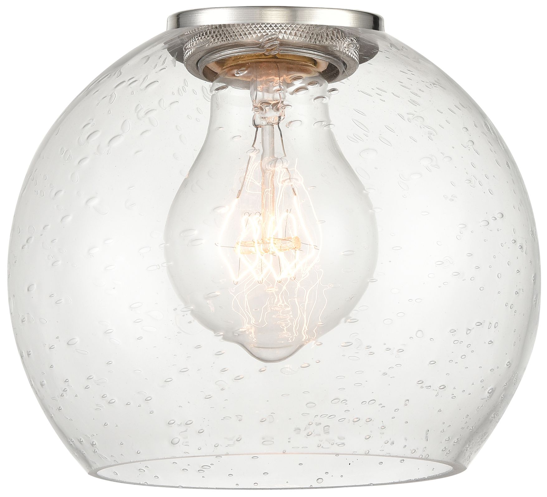 Image 3 Concord 30" 5-Light Matte Black Stem Hung Chandelier w/ Seedy Shade more views