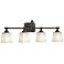 Concord 30" Wide Oil-Rubbed Bronze 4-Light Bath Light