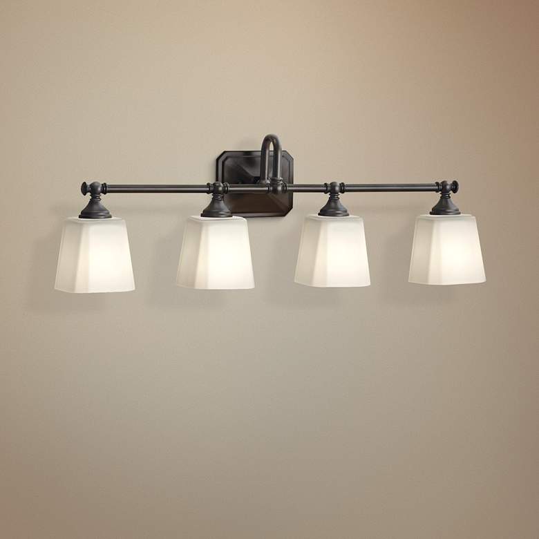 Image 1 Concord 30" Wide Oil-Rubbed Bronze 4-Light Bath Light