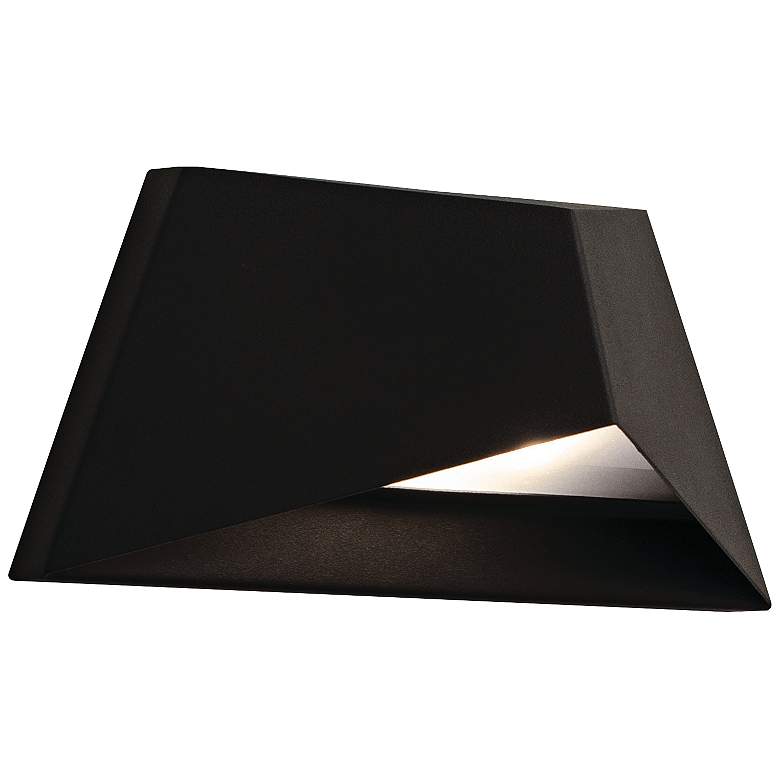 Image 1 Concord 4 1/2 inch High Black Wall Wash LED Outdoor Wall Light 