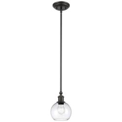 Concord 6" Matte Black Mini Pendant w/ Clear Shade