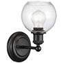 Concord 6" Matte Black Sconce w/ Seedy Shade