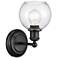 Concord 6" Matte Black Sconce w/ Seedy Shade