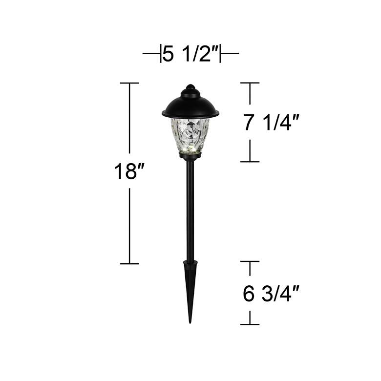 Image 7 Concord Black 18" High LED Landscape Path Lights Set of 2 more views