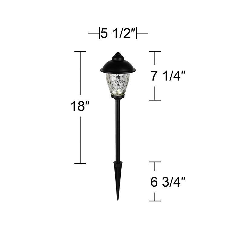 Image 7 Concord Black 18 inch High LED Landscape path Lights Set of 2 more views