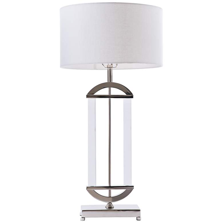 Image 1 Concord Polished Nickel and Acrylic Table Lamp